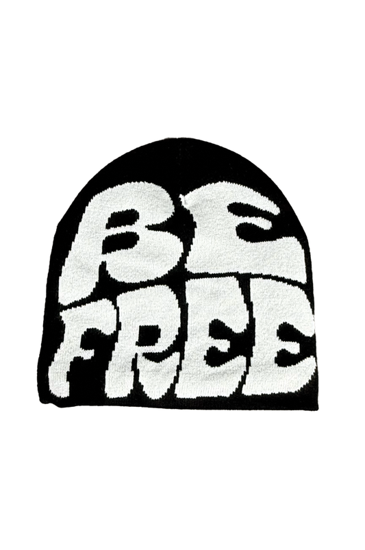 SILK LINE TEXT BEANIE