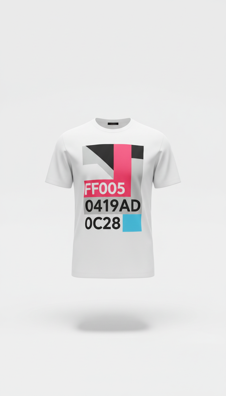 Art White Graphic Print Tee
