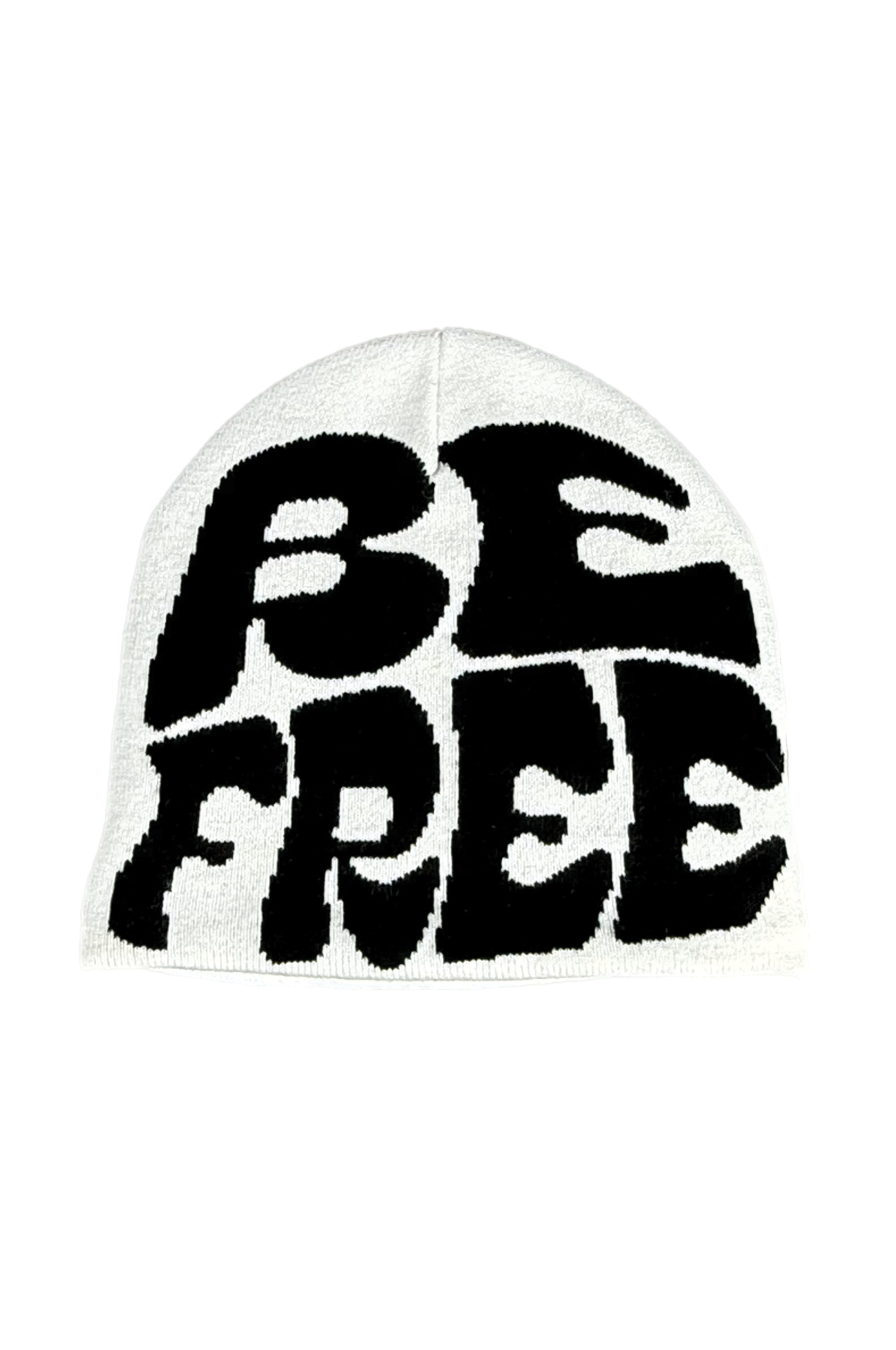 SILK LINE TEXT BEANIE