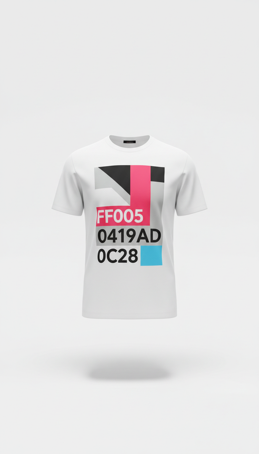 Art White Graphic Print Tee